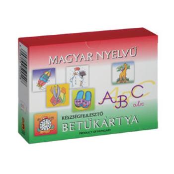 Magyar nyelvű betűkártya készségfejlesztő kép