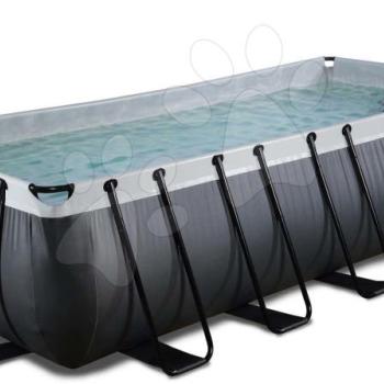 Medence homokszűrős vízforgatóval Black Leather pool Exit Toys acél medencekeret 540*250*122 cm fekete 6 évtől kép