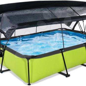 Medence napellenzővel búrával és szűrővel Lime pool Exit Toys acél medencekeret 300*200*65 cm zöld 6 évtől kép