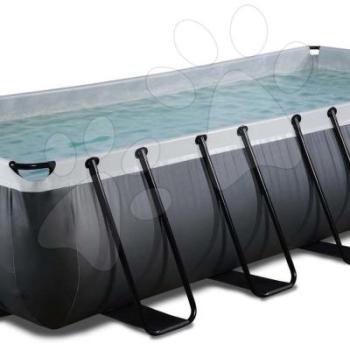 Medence szűrőszivattyúval Black Leather pool Exit Toys acél szerkezet 540*250*100 cm fekete 6 évtől kép