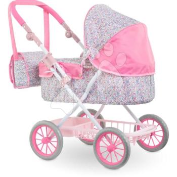 Mély babakocsi játékbabának Flowered Carriage Corolle pelenkázótáskával 30-52 cm babának kép