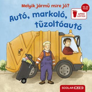 Melyik jármű mire jó? - Autó, markoló, tűzoltóautó kép