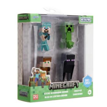 Minecraft 4db-os figura csomag 5cm-es, fém kép