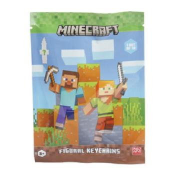 Minecraft figura kulcstartó tasakban kép