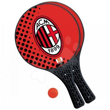 Mondo 2 teniszütő labdával strandra A.C. Milan 15023 piros kép