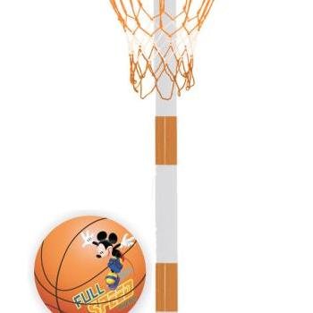 Mondo kosárlabda gyűrű állvánnyal és labdával Mickey 18085 narancssárga kép