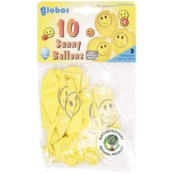 Mosolygós lufi 10 darabos készlet - 30 cm kép
