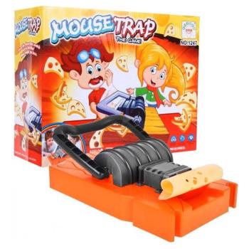 Mouse trap ügyességi társasjáték - készségfejlesztő társasjáték óriási műanyag egérfogóval és 28 sajtszelettel (BBMJ) kép