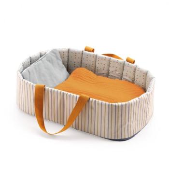 Mózeskosár halvány kékes - Szerepjátékhoz - Bassinet Blue Lines - DJ07845 kép