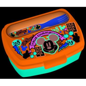 Műa. Mickey szendvicstartó, kanál +villa kép