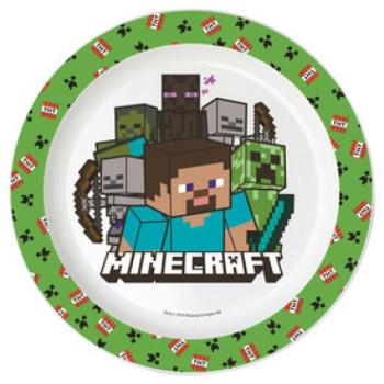 Műa. Minecraft mikrózható lapostányér kép