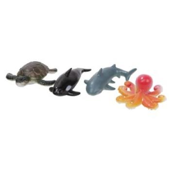 Műanyag tengeri állat 4 darabos készlet - többféle kép