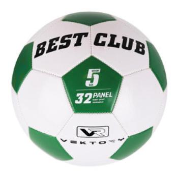 Műbőr focilabda zöld-fehér kép