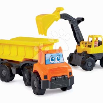 Munkagépek markoló és dömper Dump Truck and Excavator TP Écoiffier munkás figurával 18 hó-tól kép