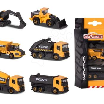 Munkagépek Volvo Construction Edition Majorette mozgatható részekkel 7,5 cm hosszú 3 fajta 2 változat kép