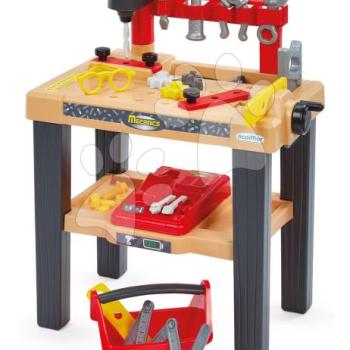Munkapad Big Workbench Mecanics Écoiffier szerszámos kofferrel és fúróval 29 kiegészítő 18 hó-tól kép