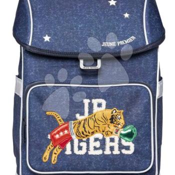 Nagy iskolai hátizsák Ergomaxx Boxing Tiger Navy Mélange Jeune Premier ergonomikus luxus kivitel 39*26 cm JPERX24224 kép