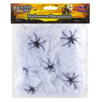 Nagy pókháló 6 pókkal kép