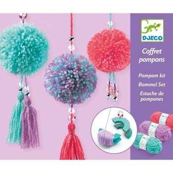 Nyaklánc Pom-pom - Pom-pom készítő - Pendant Pompoms - Djeco kép