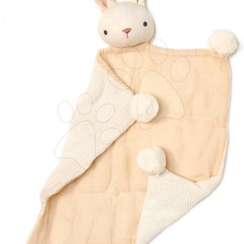 Nyuszi alvókendő dédelgetéshez Baby Threads Cream Bunny Comforter ThreadBear krémszinű 42 cm pihe-puha pamutból 0 hó-tól kép