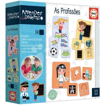 Oktatójáték a szakmákról The Professions Educa Képekkel ismerkedek a szakmákkal 60 darabos portugálul kép