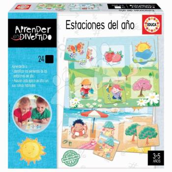 Oktatójáték Évszakok Educa Ismerkedem az évszakokkal 24 ábra spanyolul kép