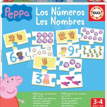 Oktatójáték Ismerkedem a Számokkal Peppa Pig Educa ábrákkal és számjegyekkel 40 darabos kép