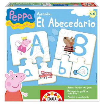 Oktatójáték Ismerkedem az ábécével Peppa Pig Educa 27 ábra 81 darabos spanyolul 4 évtől kép