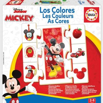 Oktatójáték Ismerkedünk a színekkel Mickey & Friends Educa 6 ábra 42 elemből 3 éves kortól kép