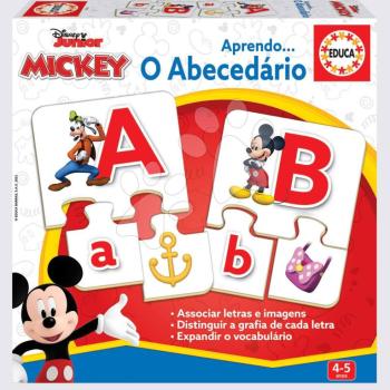 Oktatójáték Ismerkedünk az ábécével Mickey & Friends Educa 27 ábra 78 darabos 4 évtől kép