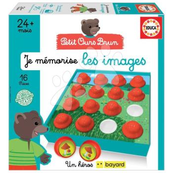 Oktatójáték legkisebbeknek Je mémorise les images Educa pexeszó gombákkal 24 hó-tól kép
