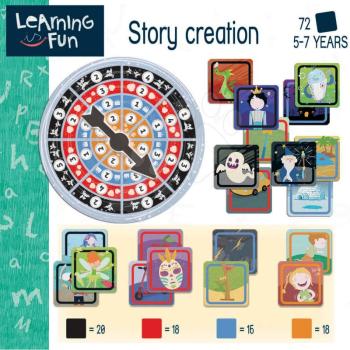 Oktatójáték legkisebbeknek Story Creation Educa Mesés történetalkotás képekkel 72 darabos 5 évtől kép
