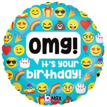 OMG! It s your birthday! Fólialufi - 46 cm kép