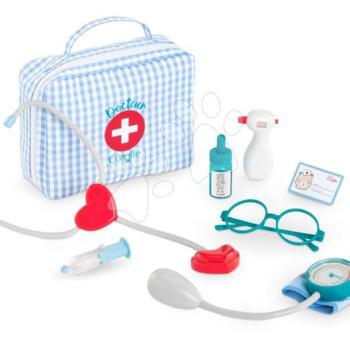 Orvosi táska játékbabának My Doctor Suitcase Corolle hanggal-fénnyel 30-42 cm babának 8 kiegészítővel 18 hó-tól kép