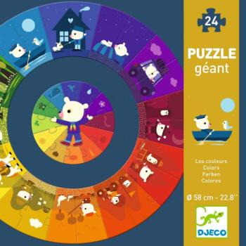 Ovis Mackó színes napja - Óriás Puzzle - The day - DJ07017 kép