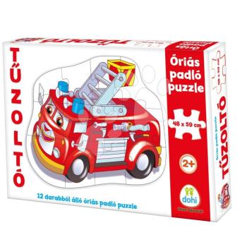 Padló puzzle tűzoltóautó Dohány óriás 12 drb 24 hó-tól kép