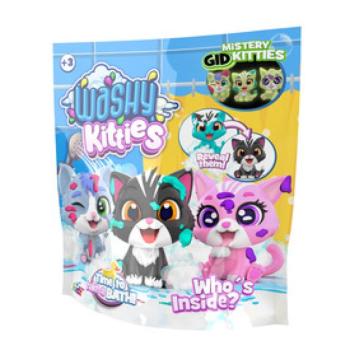 Pancsoló cicusok, tasakban, gyűjthető kép