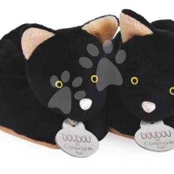 Papucs újszülött részére Cica Booties My First Halloween Doudou et Compagnie ajándékcsomagolásban fekete 0-6 hó kép