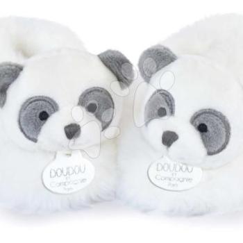 Papucsok kisbabának Panda Booties Unicef Collection Doudou et Compagnie ajándékcsomagolásban fehér 0-6 hó kép