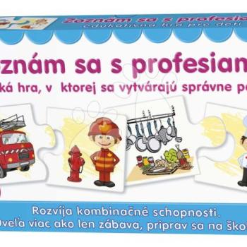 Párosító társasjáték Ismerkedj a szakmákkal Dohány szlovák nyelvű kép