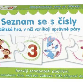 Párosító társasjáték Ismerkedj a számokkal Dohány cseh nyelvű kép