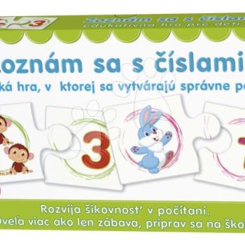 Párosító társasjáték Ismerkedj a számokkal Dohány szlovák nyelvű kép