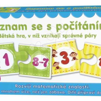 Párosító társasjáték Ismerkedj a számolással Dohány cseh nyelvű kép