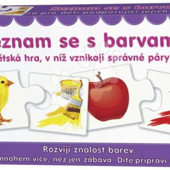 Párosító társasjáték Ismerkedj a színekkel Dohány cseh nyelvű kép