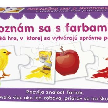 Párosító társasjáték Ismerkedj a színekkel Dohány szlovák nyelvű kép
