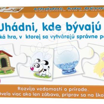 Párosító társasjáték Találd ki hol lakik Dohány szlovák nyelvű kép