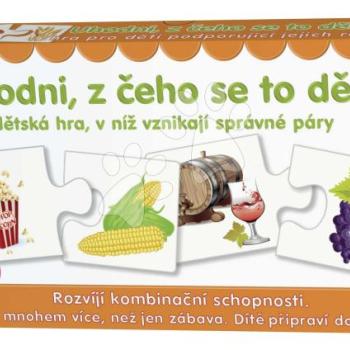 Párosító társasjáték Találd ki miből készül Dohány cseh nyelvű kép