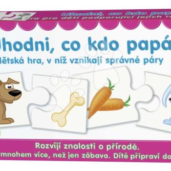 Párosító társasjáték Találd ki mit eszik Dohány cseh nyelvű kép