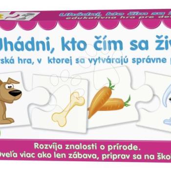 Párosító társasjáték Találd ki mit eszik Dohány szlovák nyelvű kép