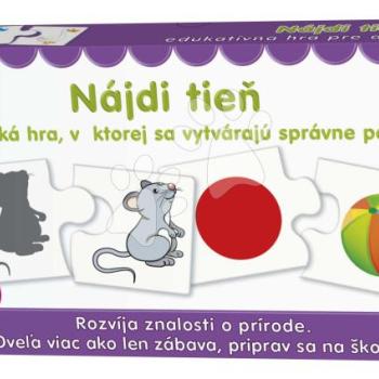 Párosító társasjáték Találd meg az árnyékát Dohány szlovák nyelvű kép